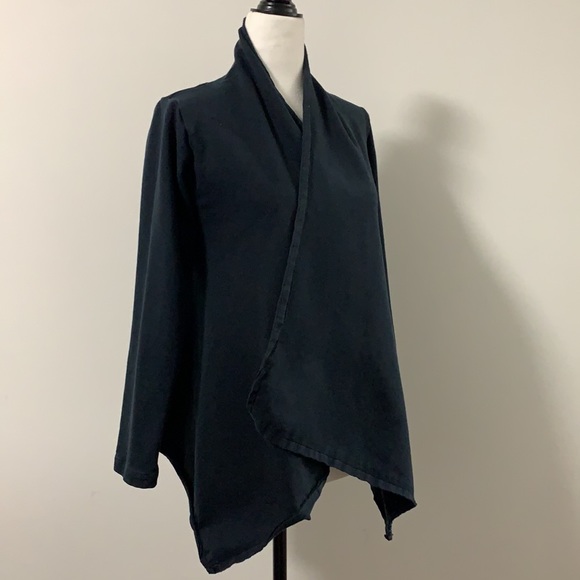 Mama B Structured Cotton Waterfall Blazer - Picture 6 of 13